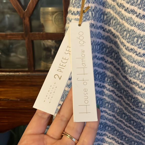 House of Harlow NWT 1960 Tweed Skirt Skort & Top Two Piece Set Size 10 - Picture 5 of 11